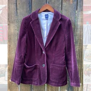 Purple Velvet GAP Blazer